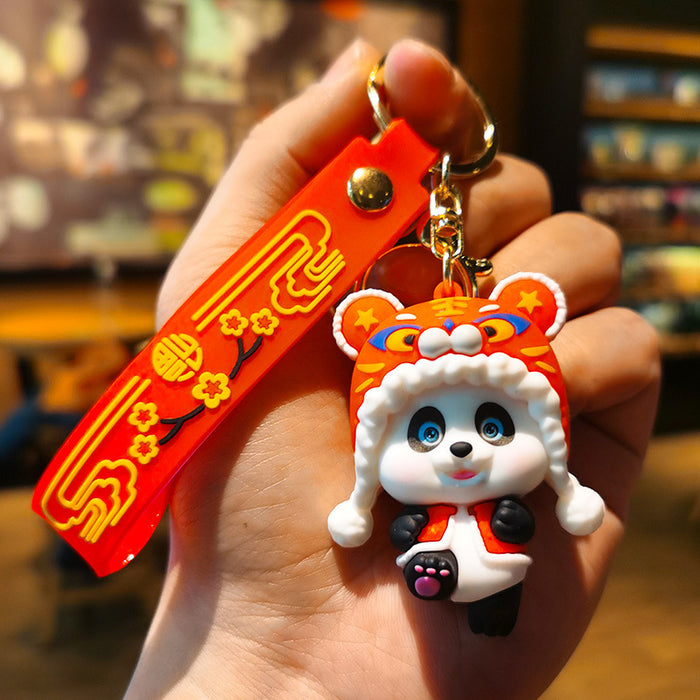 Wholesale Rubber Cartoon Doll Keychain JDC-KC-Tingm192