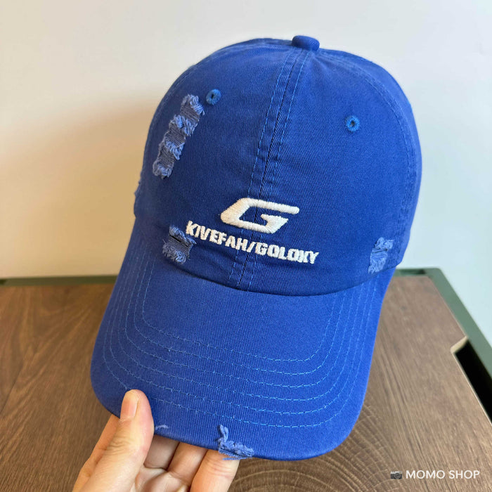 Wholesale Old street hole hip-hop baseball cap embroidered duckbill cap