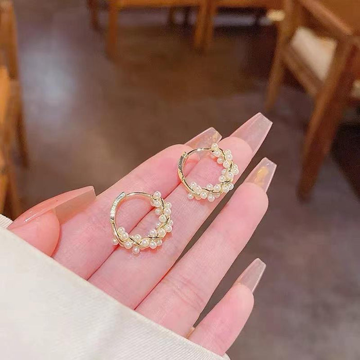 Wholesale Personalized temperament retro niche earrings earrings versatile earrings silver needle retro earrings