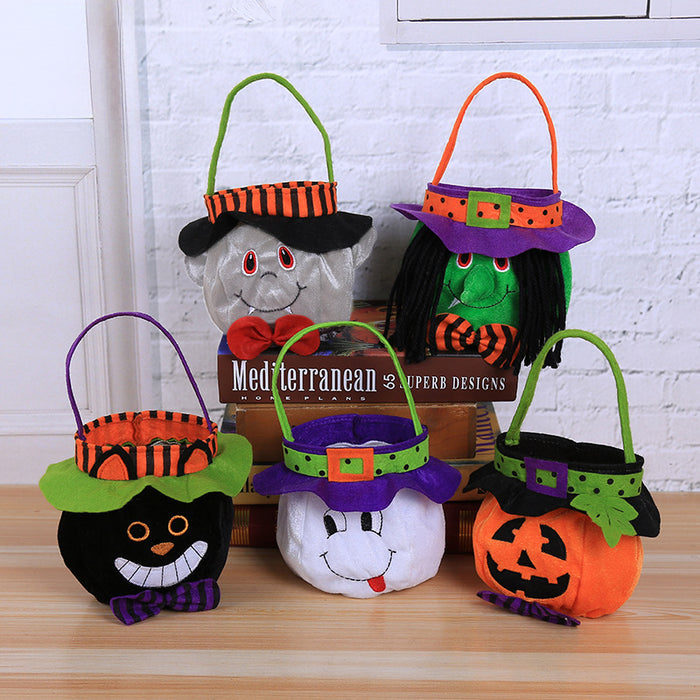 Wholesale  Decorations Witch Pumpkin Tote Bag Children Holiday Candy Bag party Dress Up Props Bag