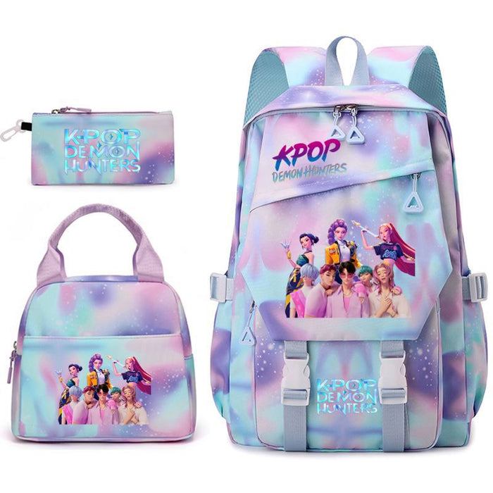 Wholesale Kpop Cute Cartoon Theme Series Student Backpack Bags 3-Piece Set