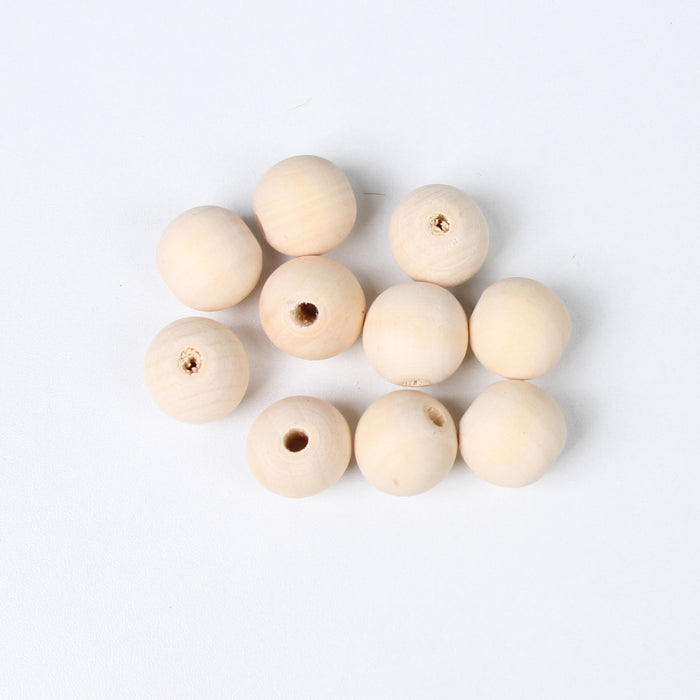 Wholesale 50PCS Mother's Day tulip hemp rope wooden beads JDC-BDS-TianYue014