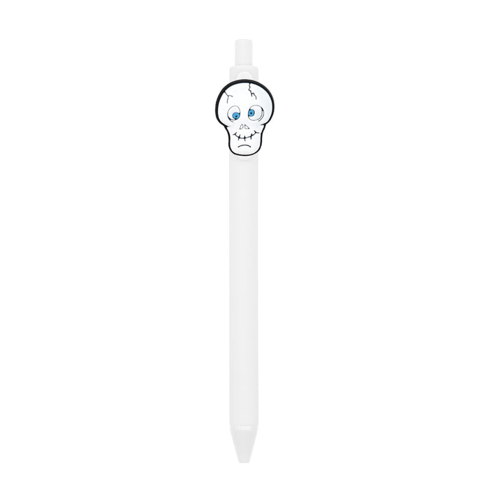 Wholesale  Ghost Polka Dot PVC Soft Gel Retractable Ballpoint Pen MOQ≥10