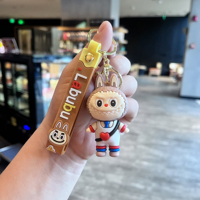 Wholesale Cute cartoon keychain with a heart-shaped bag