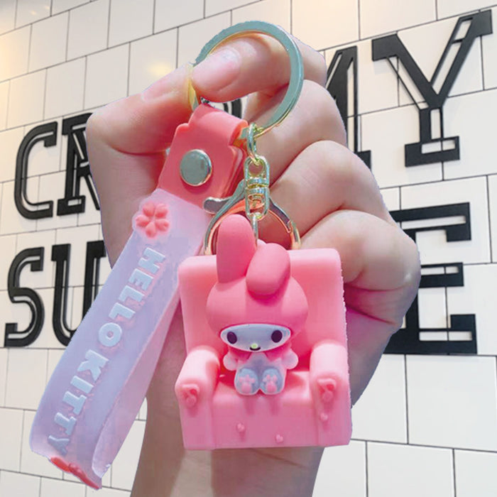 Wholesale Cartoon Doll PVC Keychain JDC-KC-LiuFan002