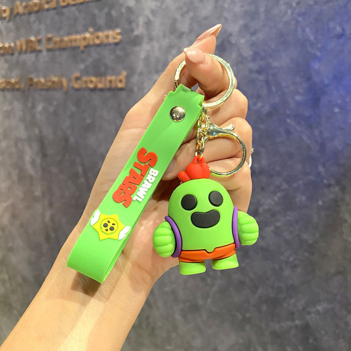 Wholesale  cartoon pvc doll car key chain Cute Keychain