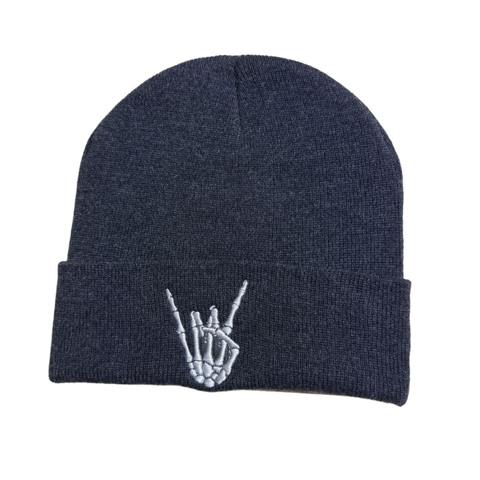 Wholesale  knitted hat skull finger embroidery knitted hat winter warm hat