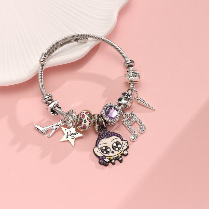 Wholesale K-POP Bracelet Cartoon Diamond Pendant