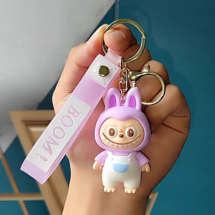 Wholesale Cartoon keychain pendant silicone three-dimensional cute keychain