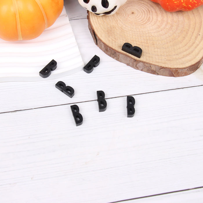 Wholesale 50PCS Halloween Ghost Face Hemp Rope DIY Tassel Wooden Beads JDC-BDS-TianYue013