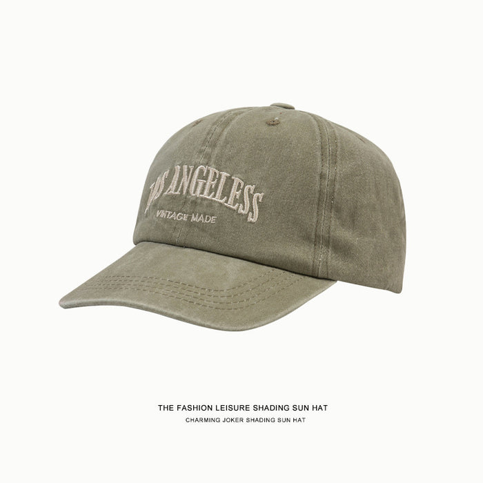 Wholesale Vintage washed vintage embroidered duckbill cap