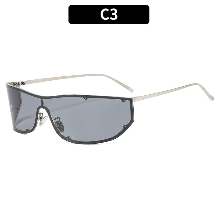 Wholesale Punk Mirror Large Frame Sunglasses Trendy Fashion Accessory Gift