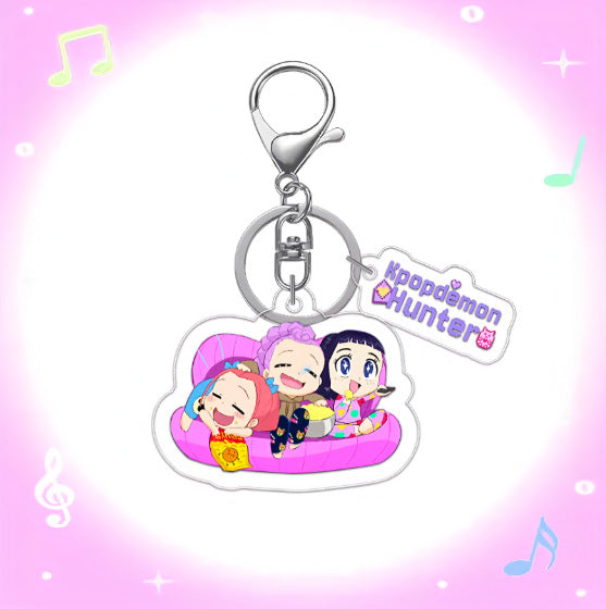 Wholesale Anime-themed acrylic keychain set of two pieces