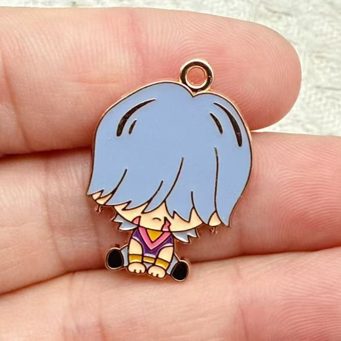 Wholesale 10 PCS KPOP style enamel alloy jewelry DIY charms accessories