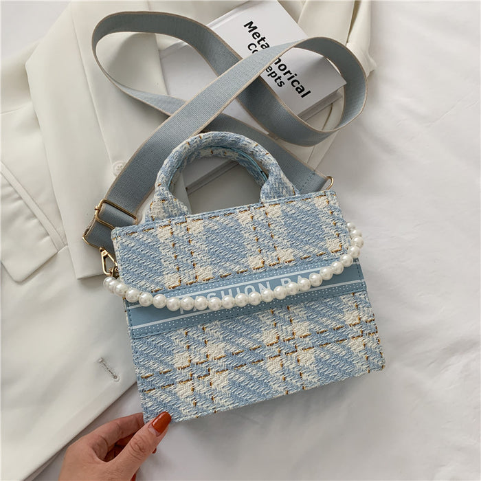 Wholesale Felt Check Crossbody Bag JDC-SD-SYuan020