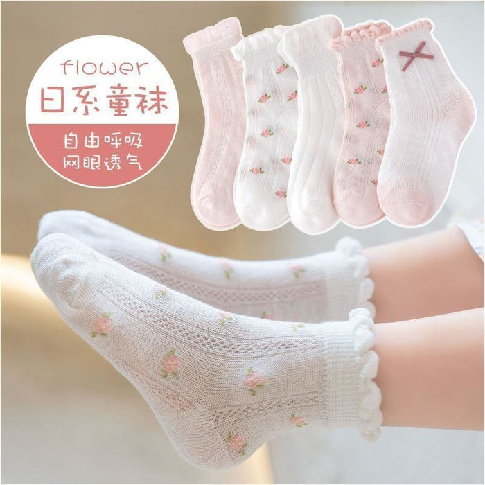 Wholesale 5pcs children' s socks baby sports socks large children' s stockings
