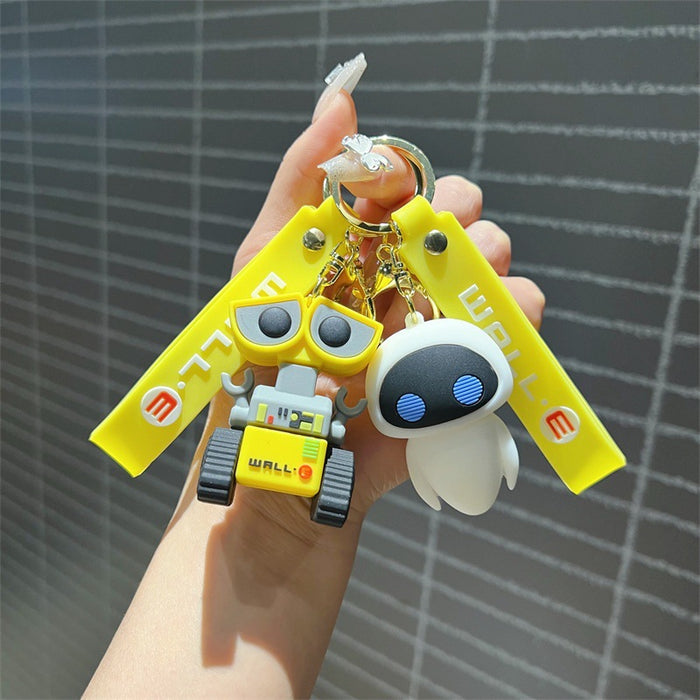 Wholesale Creative Cartoon Robot PVC Soft Keychains JDC-KC-JinB015