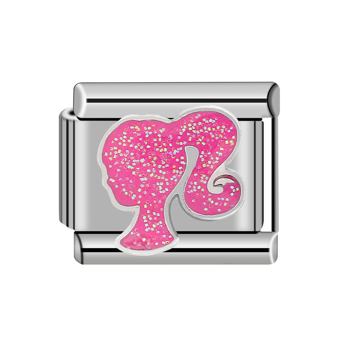 Wholesale Princess embroidered steel  super cute module youth bracelet