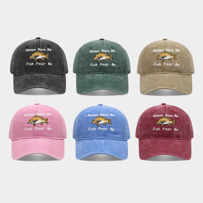 Wholesale Women' s embroidered baseball cap men' s fishing hat