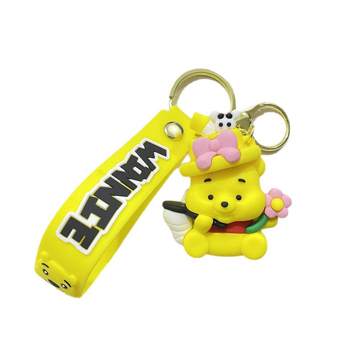 Wholesale Cute PVC honey bear keychains