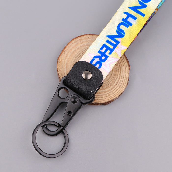 Wholesale Anime K-pop Alloy Keychain Pendant Keychain Chain Leather