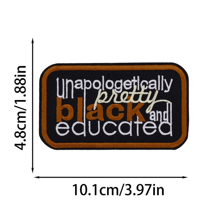 Wholesale Black Girl Embroidered Cloth DIY Patches