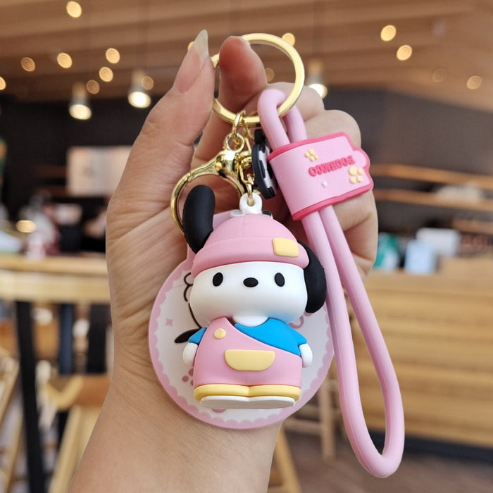 Wholesale Cartoon Silicone Doll Keychain JDC-KC-ZhuoRan012