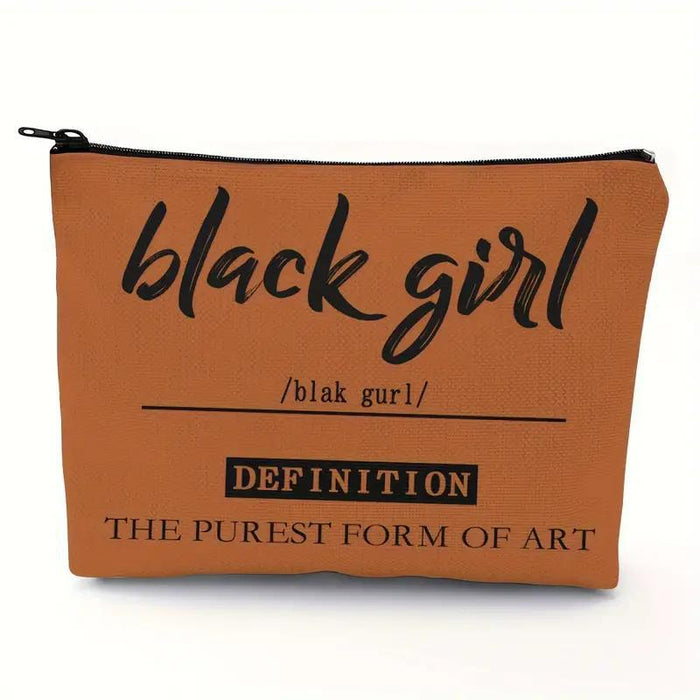 Wholesale linen double-sided printed cosmetic Makeup Bags