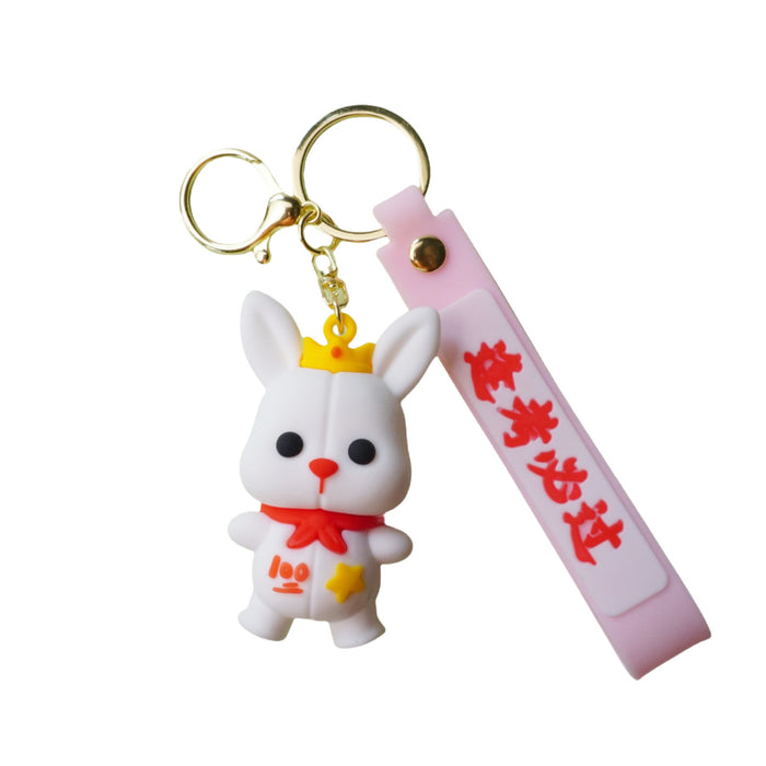 Wholesale Cartoon Cute Panda Keychain Small Pendant Creative Metal Jewelry