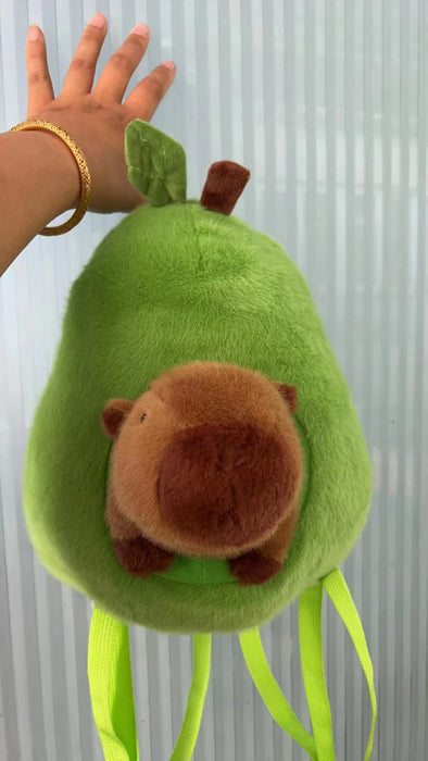 Wholesale Plush Capybara Backpack Cute Crossbody Handbag Female Cartoon Student Small Backpack