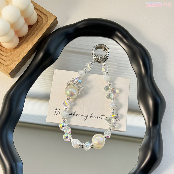 Wholesale Alloy Crown Bag Hanging Crystal Car Keychain Mobile Phone Chain Hanging Accessories