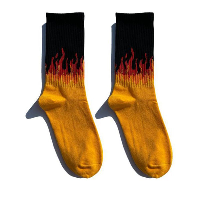 Wholesale Socks Cotton Hip Hop Street Skateboard Blaze JDC-SK-CaiF002
