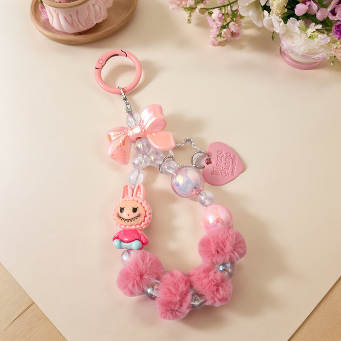 Wholesale Cartoon cute Beaded Keychain