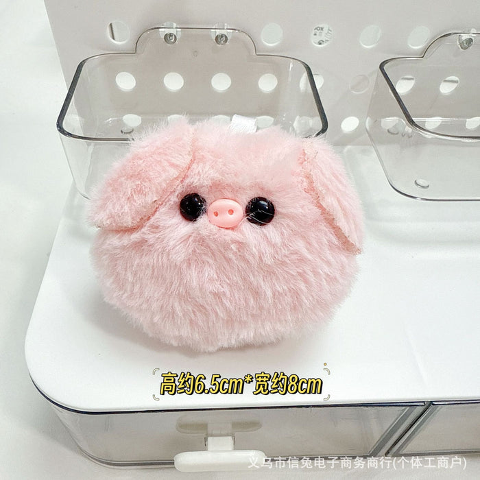 Wholesale Glasses pig cartoon bib pig plush pendant skirt pig doll key chain pendant toy pendant batch