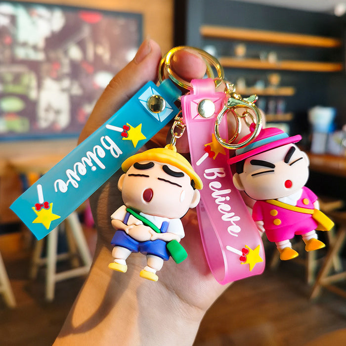 Wholesale Cartoon boy Bag Pendant Car Key Ring