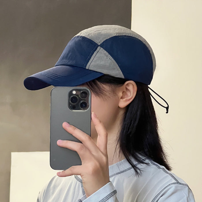 Wholesale Sports Hat Quick drying Duck Tongue Hat Travel Outdoor Breathable Splicing Baseball Hat