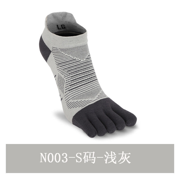 Wholesale breathable sweat-absorbent five-finger socks backrest toe socks short five-toe sports sock