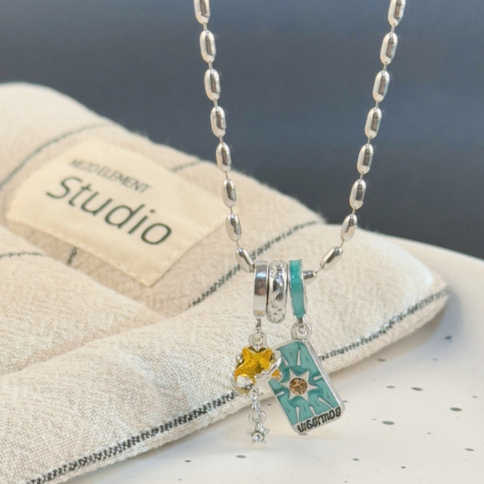 Wholesale Tarot Star and Hermit Necklace