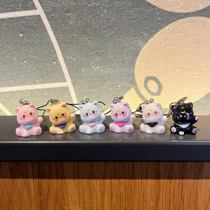 Wholesale New Cartoon Cute Kitten Phone Chain Keychain Student Girl Bag Pendant