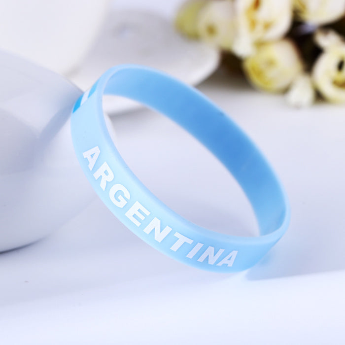 Wholesale World Cup Fan Silicone Bracelets