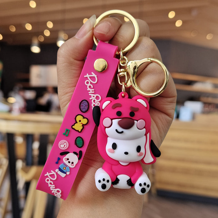 Wholesale Cartoon Silicone Doll Keychain JDC-KC-ZhuoRan033