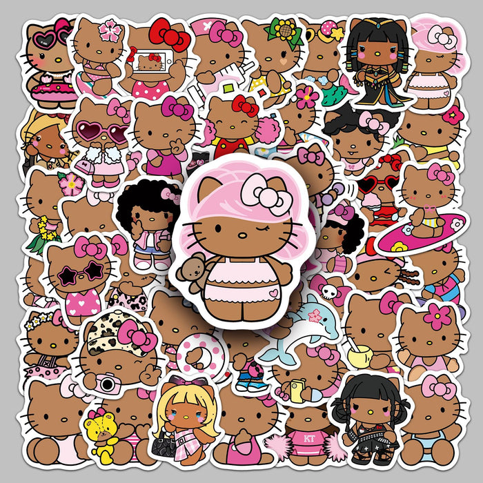 Wholesale 50  Cat Stickers Creative Handbook Material Stickers