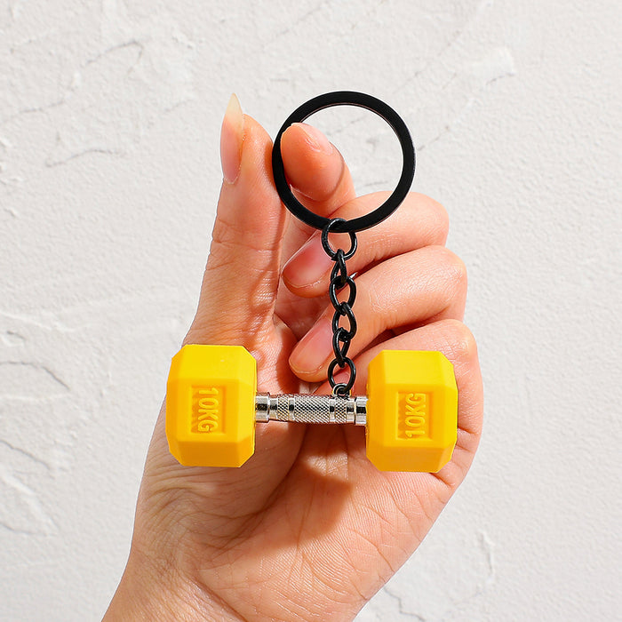 Wholesale Creative Mini Dumbbell Keychain