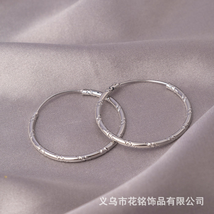 Wholesale Earrings, Large Circles, Plain Circles, Real Gold and Silver Plated Earrings