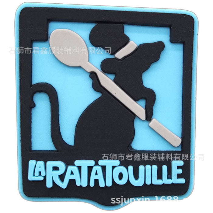 Wholesale 50pcs Buckle  Pvc Soft Glue DIY Accessories Shoes Charms