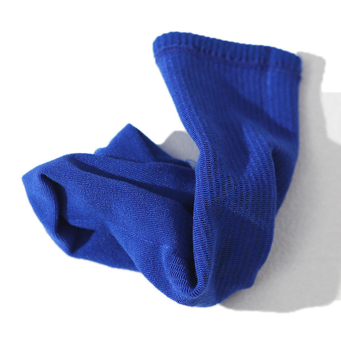 Wholesale Women's mid tube trendy socks, solid color cotton high tube basketball socks