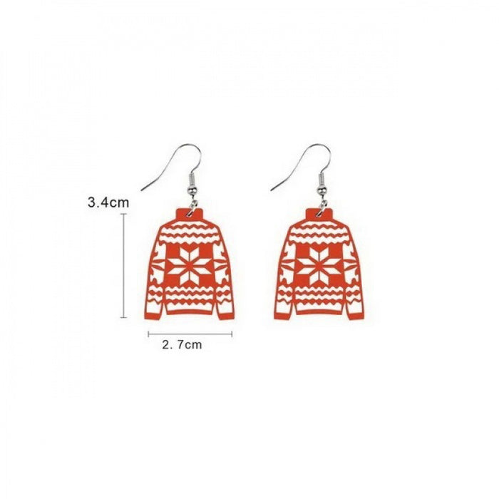 Wholesale Acrylic Flat  Earrings Holiday Ornaments Animal Cute Earrings