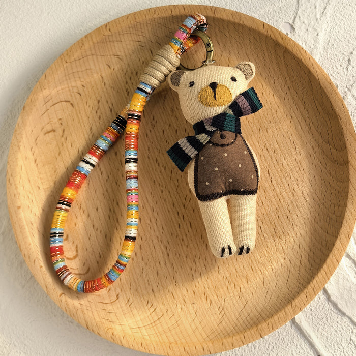 Wholesale Handmade Cartoon Animal Fabric Keychain Bag Charm - Cute Little Bear Pig Duck MOQ≥2