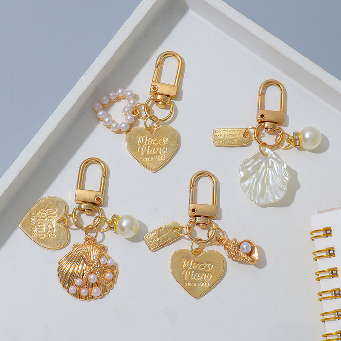 Pearl Shell Keychain Pendant
