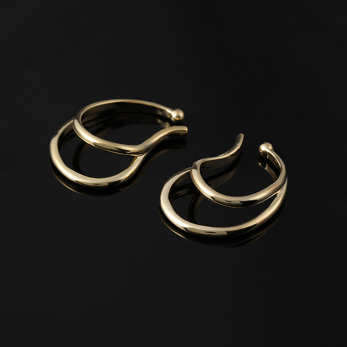 Wholesale Ear Clip Eardrop Women's Ear Clip Metal Ear Hanging Earrings